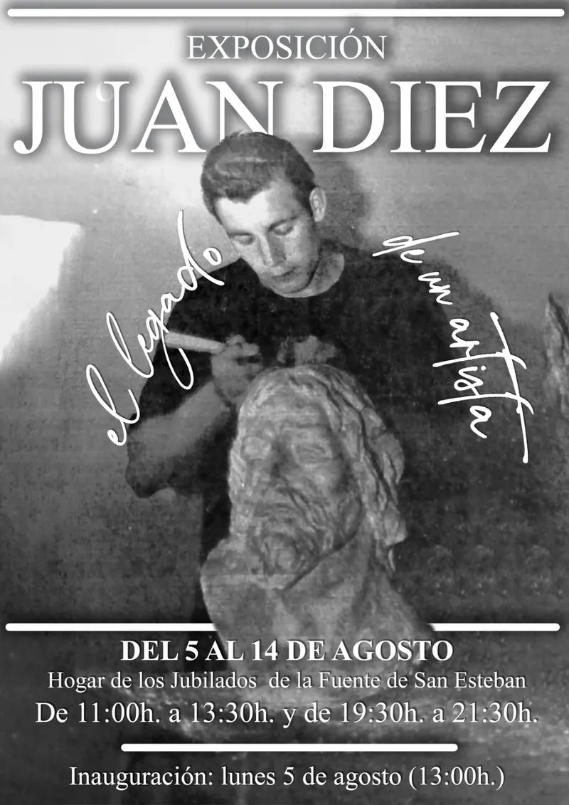 La exposición de Juan Diez se podrá visitar en el Hogar de los Jubilados de La Fuente de San Esteban.