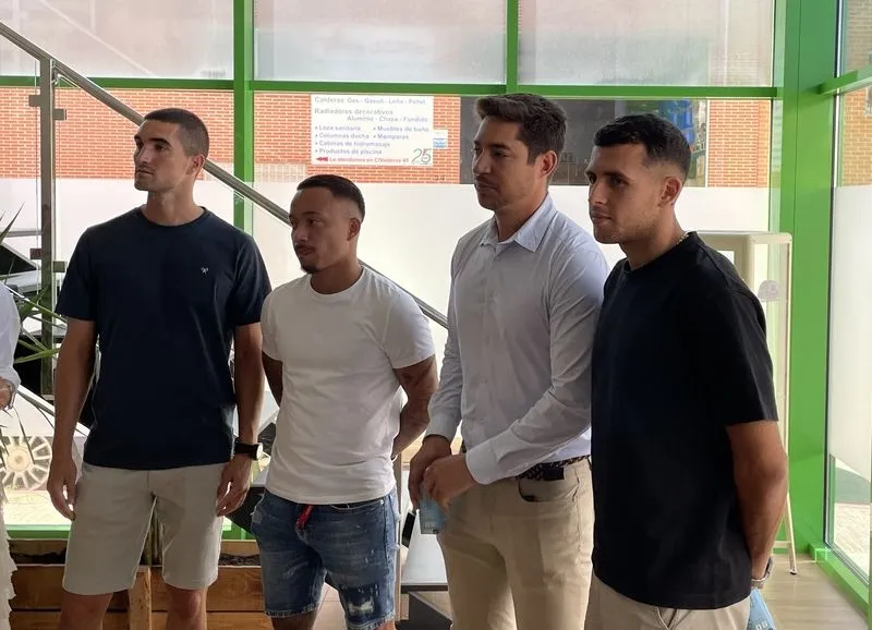 Foto 3 - Casado, Juancho y &Oacute;scar hablan de &ldquo;ambici&oacute;n&rdquo; y Fede dice que habr&aacute; "tres presentaciones" para las nuevas equipaciones del Salamanca UDS