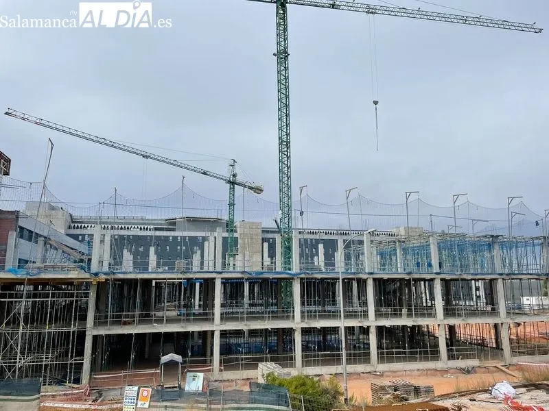 Foto 2 - Avanzan las obras en el edificio de consultas del Hospital de Salamanca