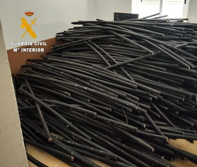 Material incautado por la Guardia Civil