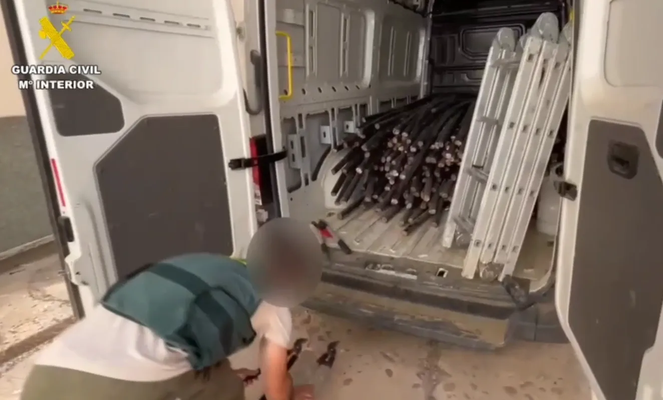Foto 2 - Detenido un grupo criminal asentado en C&oacute;rdoba que rob&oacute; cobre en Fuenteguinaldo