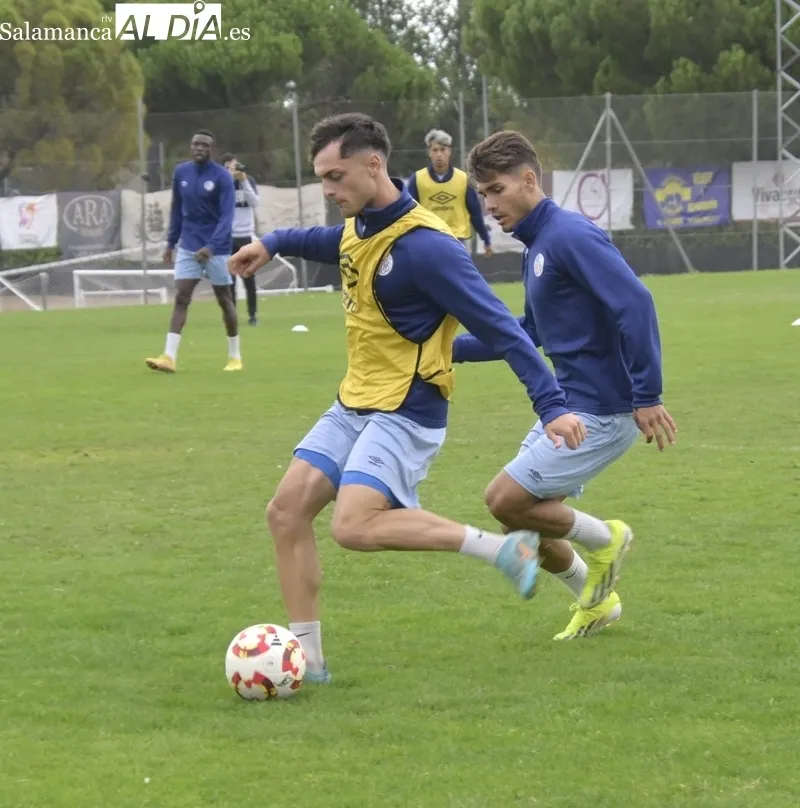 Entrenamiento del Salamanca CF UDS este martes.