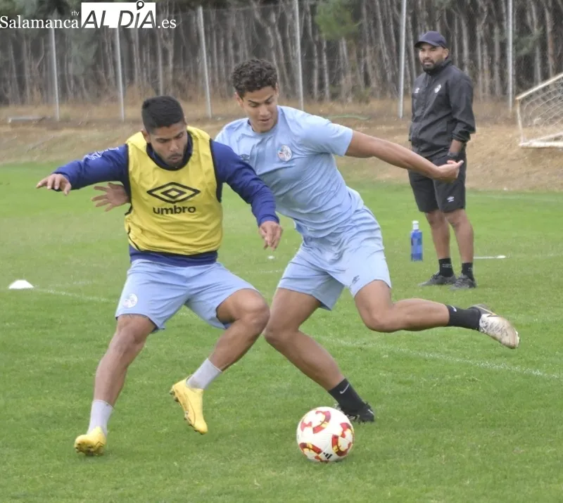 Entrenamiento del Salamanca CF UDS este martes.