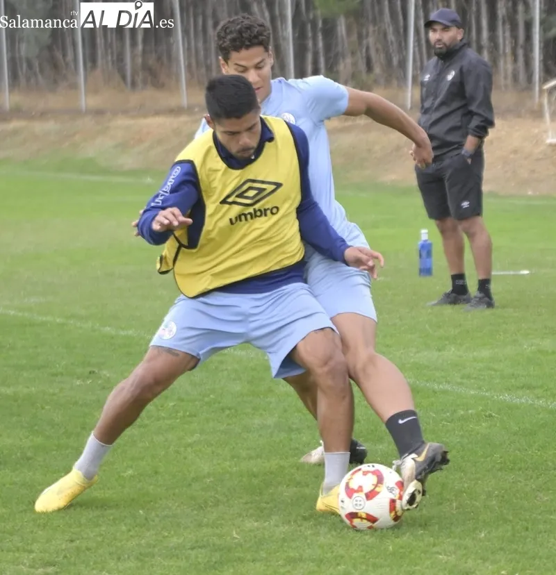 Entrenamiento del Salamanca CF UDS este martes.