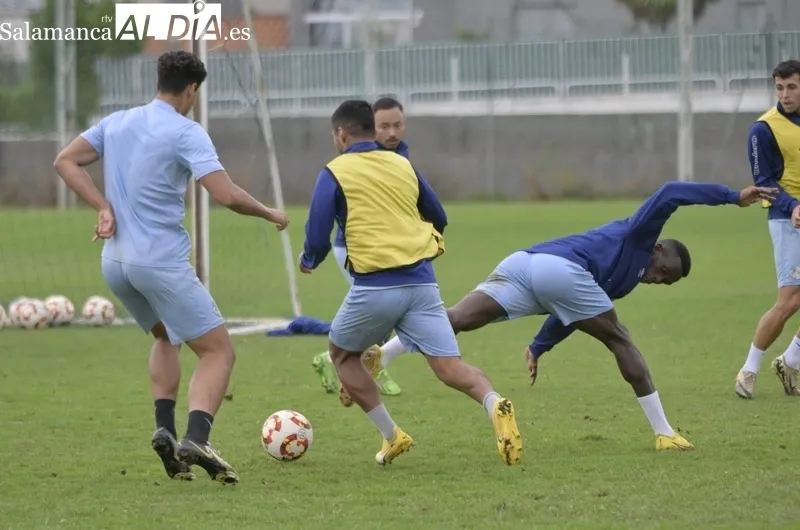 Entrenamiento del Salamanca CF UDS este martes.