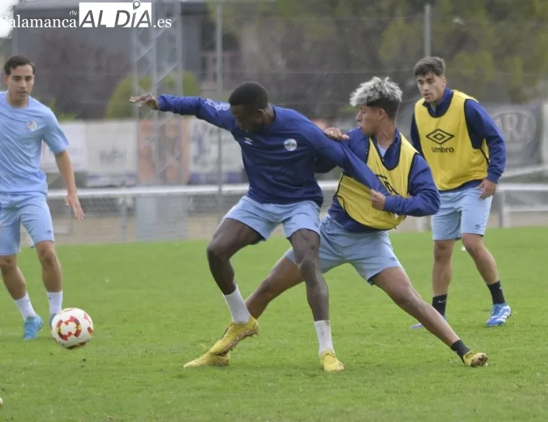 Entrenamiento del Salamanca CF UDS este martes.