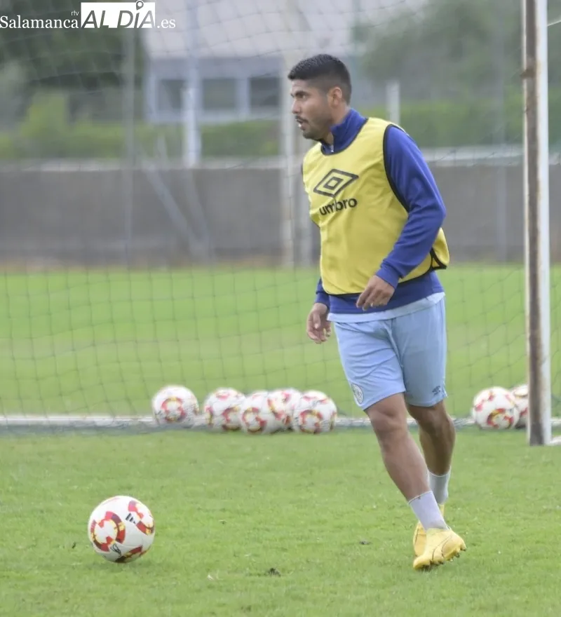 Entrenamiento del Salamanca CF UDS este martes.
