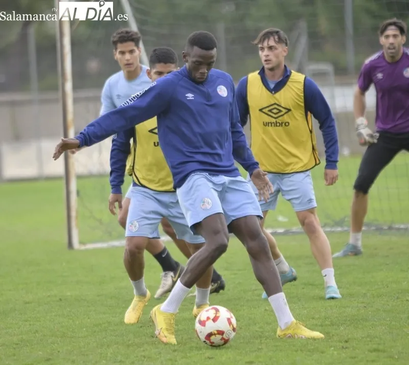 Entrenamiento del Salamanca CF UDS este martes.