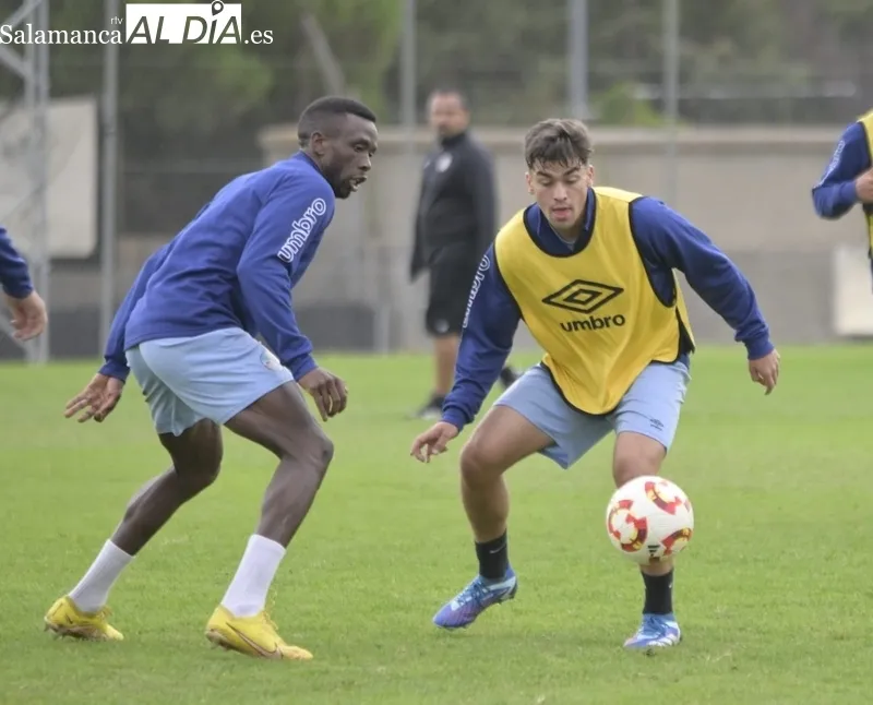 Entrenamiento del Salamanca CF UDS este martes.