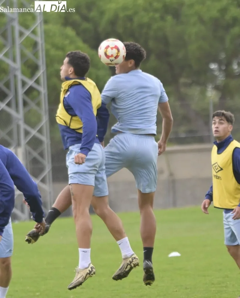 Entrenamiento del Salamanca CF UDS este martes.