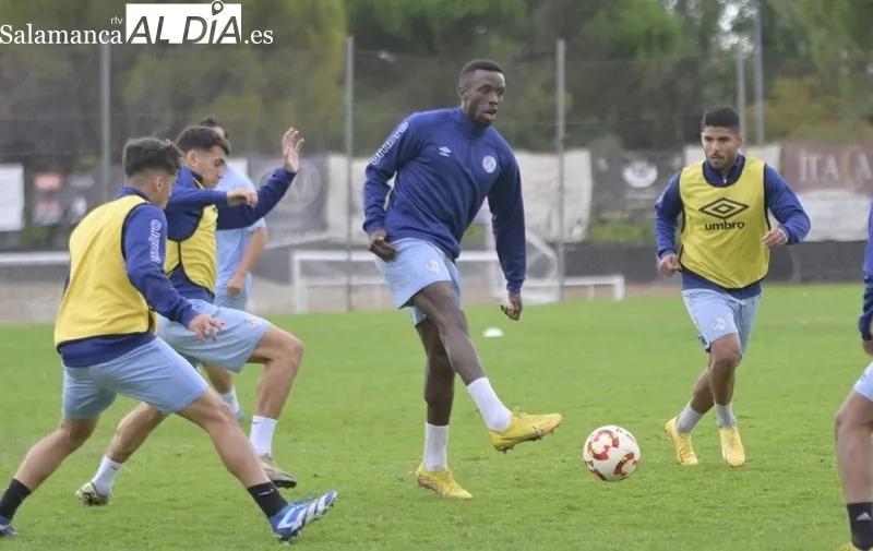 Entrenamiento del Salamanca CF UDS este martes.