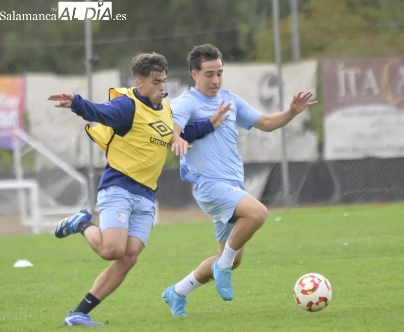 Entrenamiento del Salamanca CF UDS este martes.