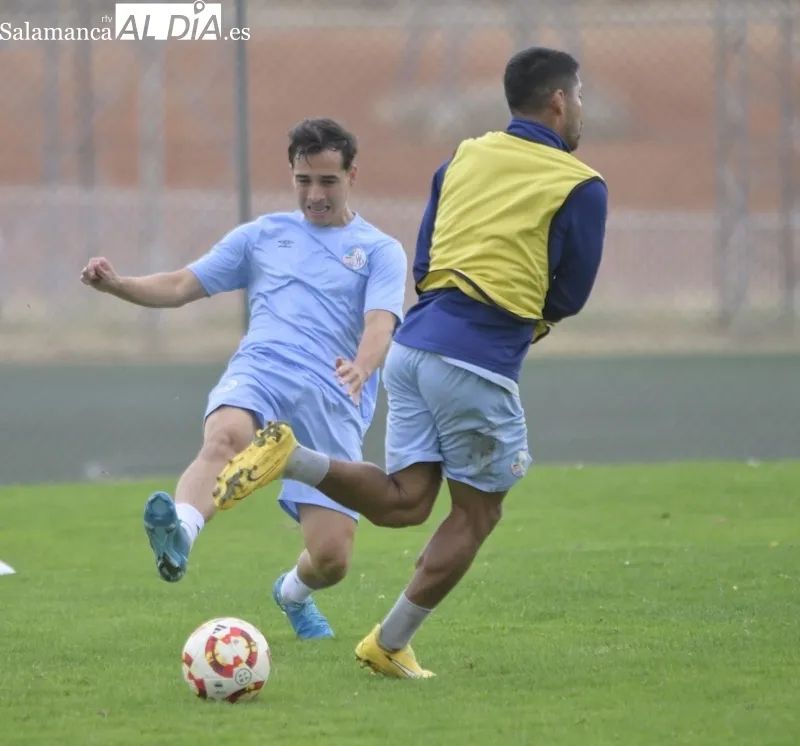 Entrenamiento del Salamanca CF UDS este martes.