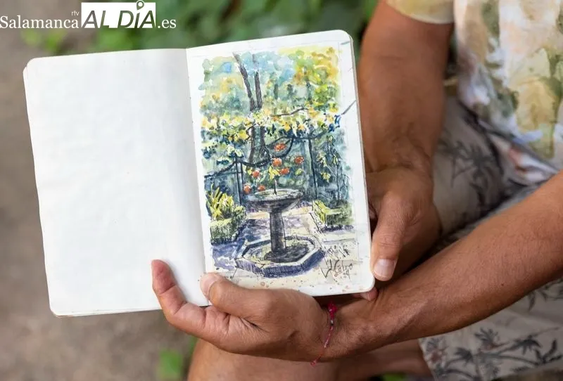 Entrevista al artista en el Huerto de Calixto y Melibea | FOTOS: Carmen Borrego 