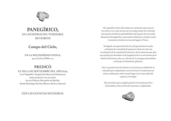 'Réquiem para un meteorito' llega a su fin: un velatorio en el Museo de Salamanca 