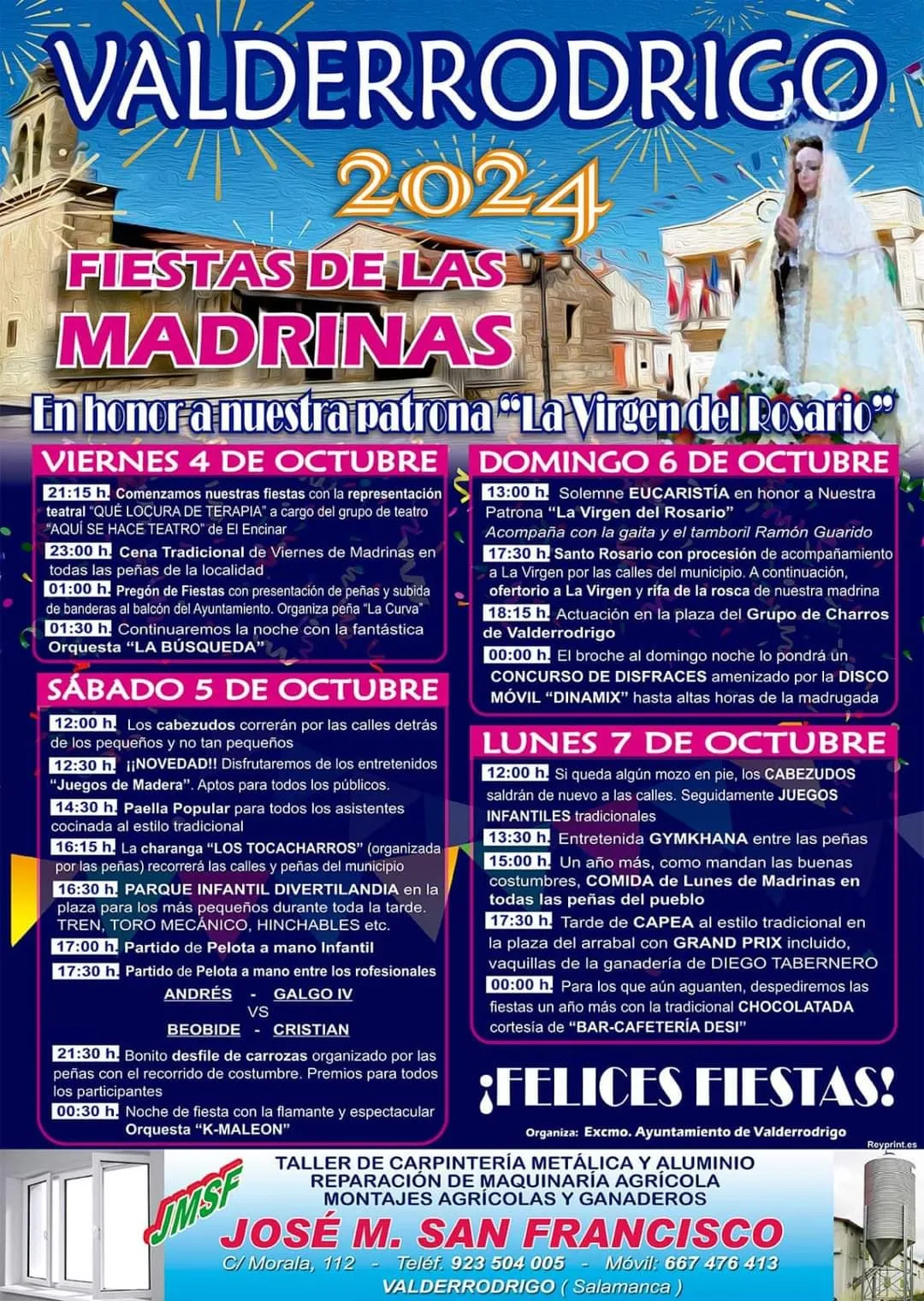 Foto 2 - Valderrodrigo se prepara  para celebrar sus fiestas de las Madrinas en honor a la Virgen del Rosario