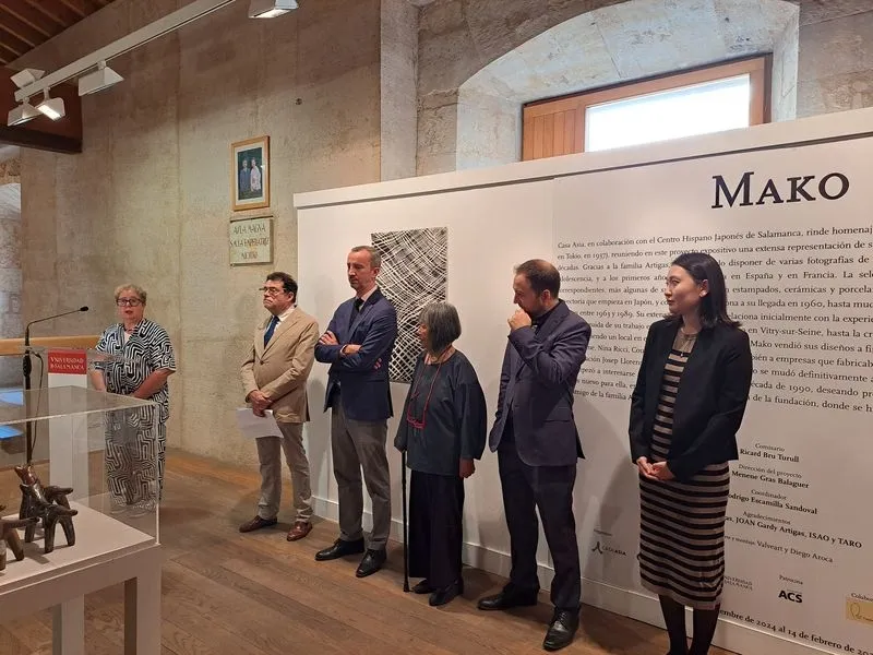 Exposición 'MAKO. El sonido de los pétalos' en el Centro Cultural Hispano Japonés. Foto: USAL