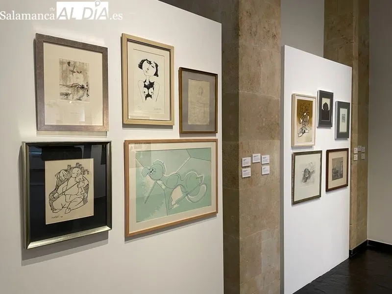 Exposición ‘De la Vanguardia a la Abstracción’ en la sala de exposiciones de la Torre de los Anaya. Foto de Miguel González