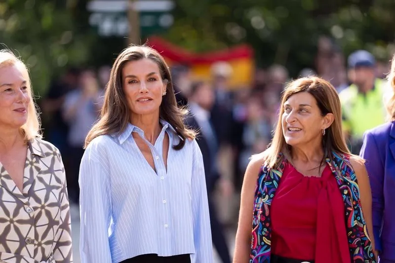 La Reina Letizia durante el acto de apertura del Curso de Formación Profesional 2024/2025, en el IES Doctor José Zapatero Domínguez, a 18 de septiembre de 2024, en Castro-Urdiales - JUANMA SERRANO / EUROPA PRESS