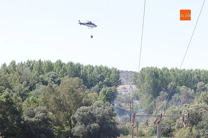 Foto 6 - La rotura de unos cables de alta tensi&oacute;n provoca un incendio forestal en Sanjuanejo