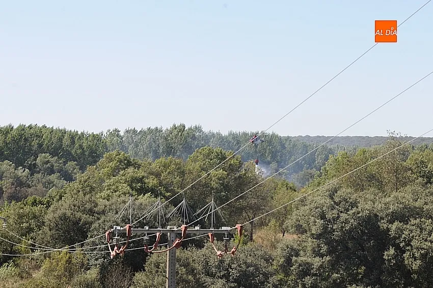 Foto 8 - La rotura de unos cables de alta tensi&oacute;n provoca un incendio forestal en Sanjuanejo