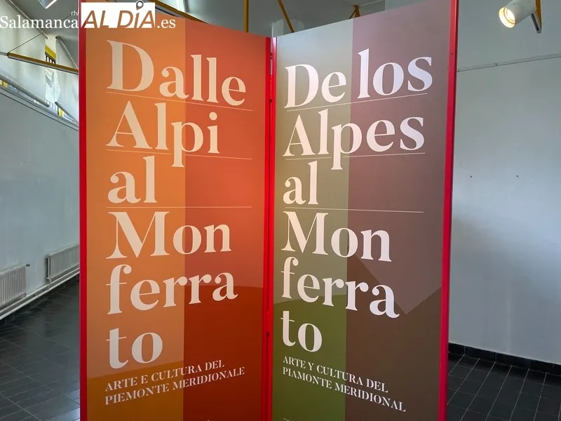 La exposición itinerante De los Alpes al Monferrato - Arte y Cultura del Piamonte Meridional llega a la Escuela de Arte de Salamanca. Fotos de Miguel González