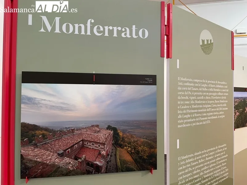 La exposición itinerante De los Alpes al Monferrato - Arte y Cultura del Piamonte Meridional llega a la Escuela de Arte de Salamanca. Fotos de Miguel González