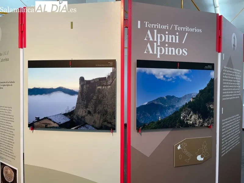 La exposición itinerante De los Alpes al Monferrato - Arte y Cultura del Piamonte Meridional llega a la Escuela de Arte de Salamanca. Fotos de Miguel González