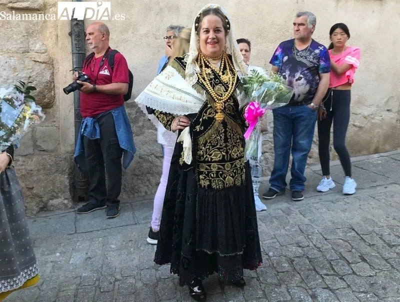 Una de las charras que desfiló en la Ofrenda Floral. Foto P. Ruano