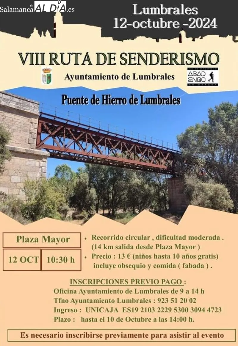 El paraje del puente de hierro del ferrocarril acogerá el avituallamiento