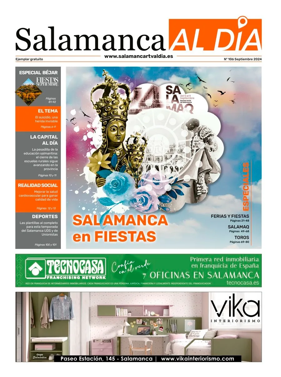Foto 2 - Este mi&eacute;rcoles sale a la calle el n&uacute;mero de septiembre del peri&oacute;dico de papel SALAMANCA AL D&Iacute;A