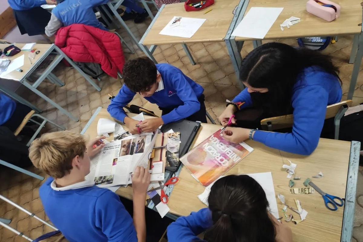 Alumnos del Colegio Maristas de Salamanca celebran el Día Montagne