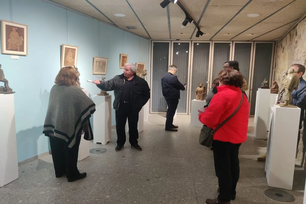 Inauguración de la exposición de esculturas del artista salmantino Agustín Casillas