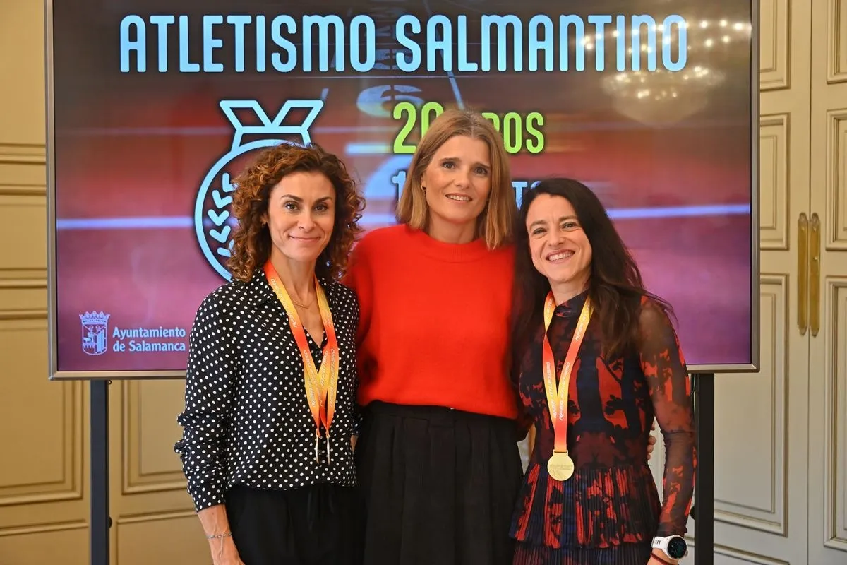 El Ayuntamiento de Salamanca ha recibido a una destacada representación del presente y futuro del atletismo salmantino