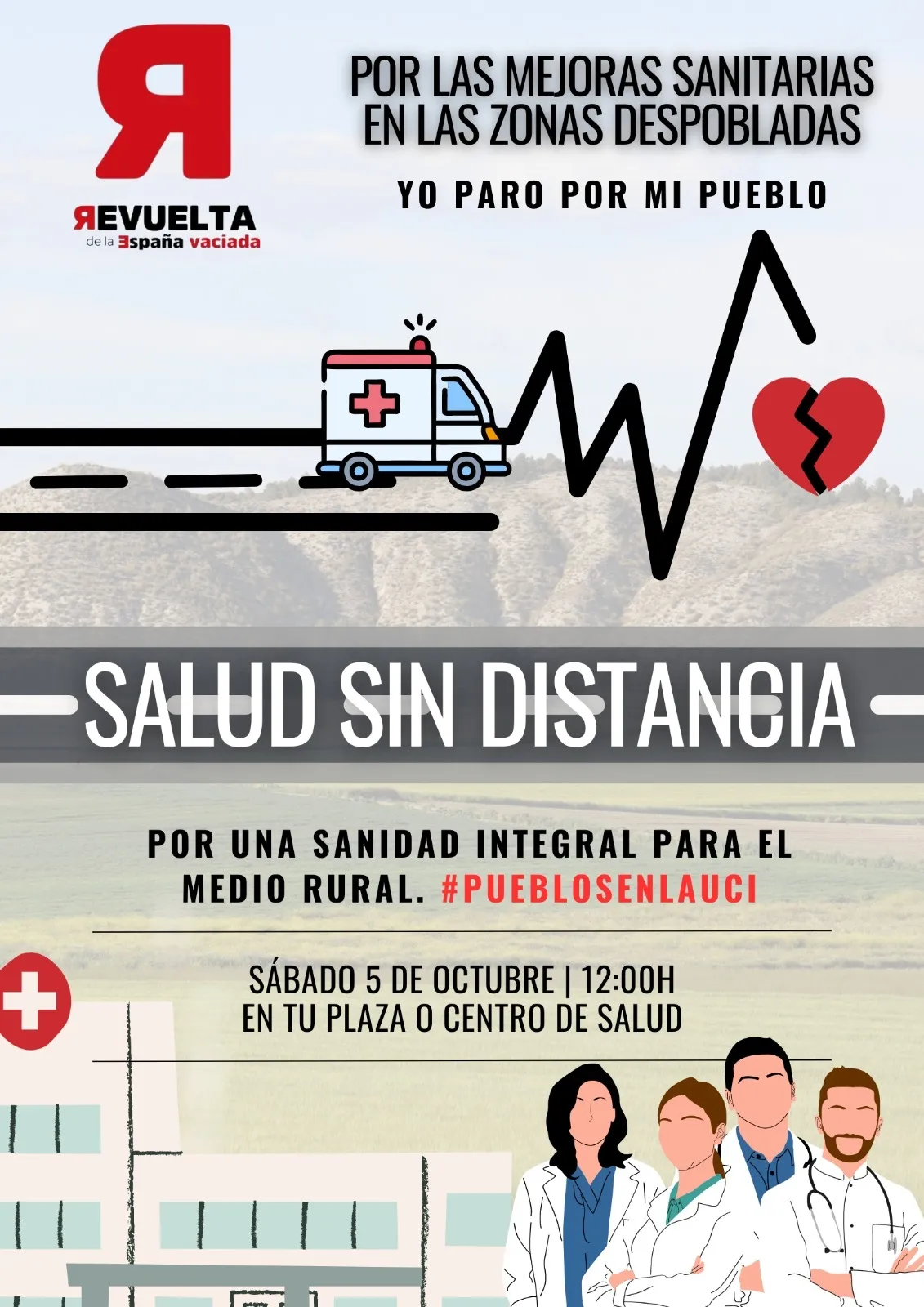 Foto 2 - La Revuelta de la Espa&ntilde;a vaciada pide una sanidad integral para el medio rural