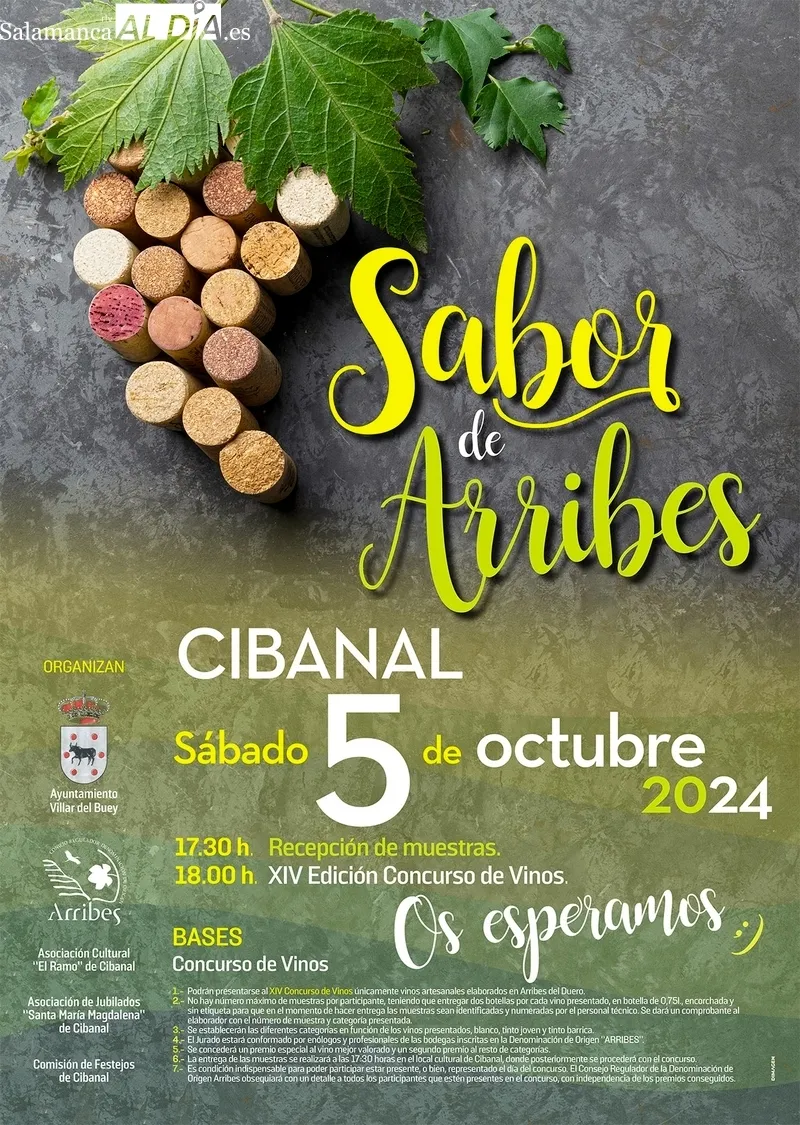 Foto 2 - Cibanal acoge el pr&oacute;ximo s&aacute;bado el XIV Concurso de Vinos 'Sabor de Arribes'