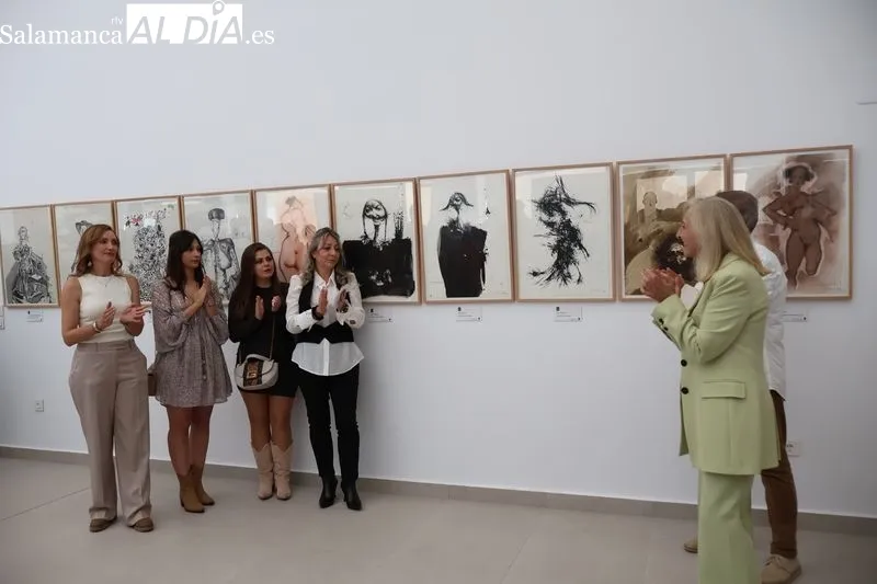 Foto 3 - Inaugurada la exposici&oacute;n 'Trazos y Pinceladas', de Florencio Vicente Cotobal