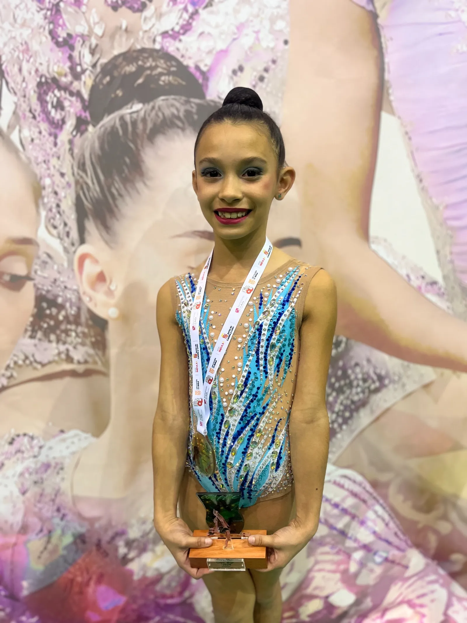 Alejandra Pérez Moneo que se proclamó subcampeona de Castilla y León benjamín en la Copa Individual Base