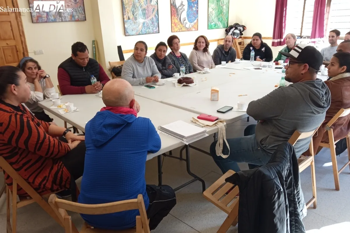 Participantes en la Jornada de convivencia intercultural celebrada el sábado pasado en Monleras