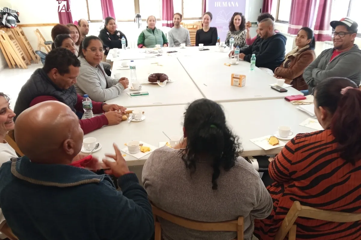 Participantes en la Jornada de convivencia intercultural celebrada el sábado pasado en Monleras
