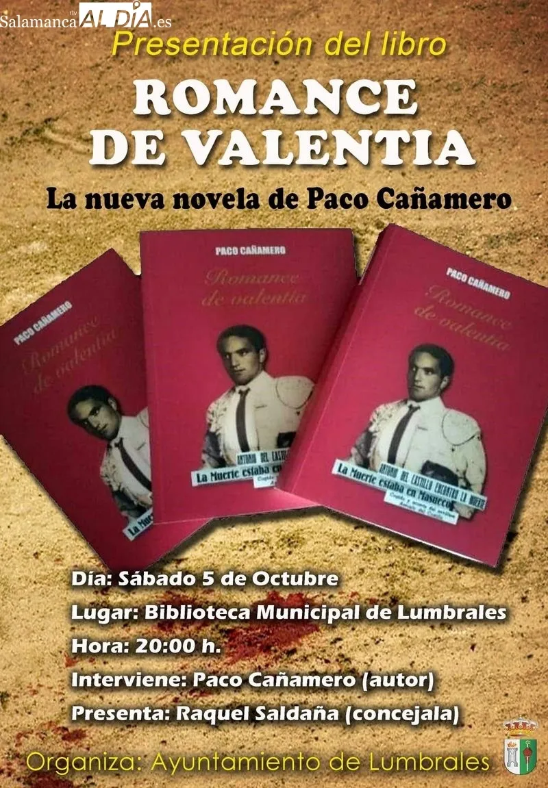 Foto 2 - La presentaci&oacute;n de la &uacute;ltima novela de Paco Ca&ntilde;amero abre el programa cultural del oto&ntilde;o en Lumbrales