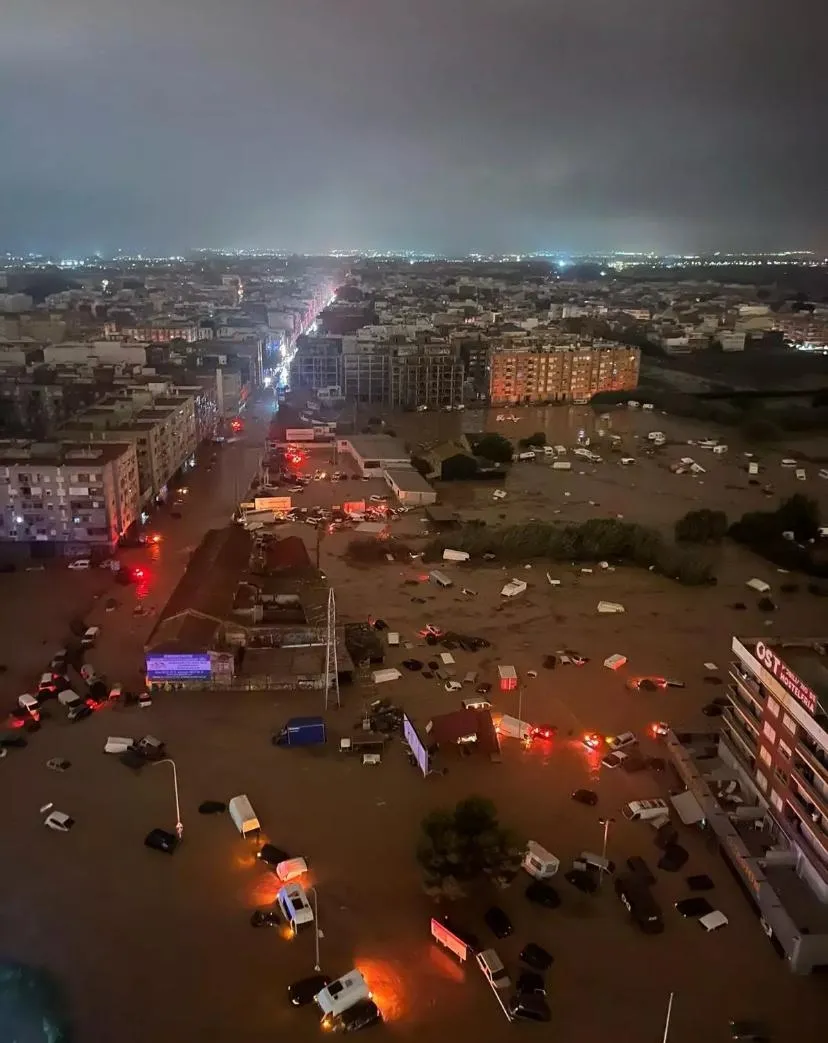 Imagen de la situación de Valencia a causa de la Dana | Foto: Perfil de X @patergongora