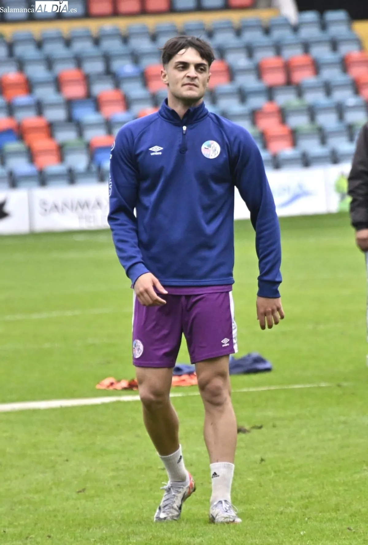 Entrenamiento del Salamanca UDS, este martes, en el estadio Helmántico