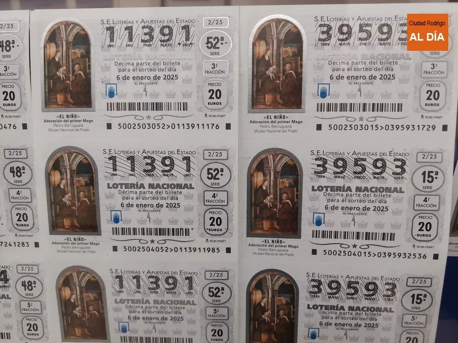 Foto 3 - Ya est&aacute;n a la venta en las administraciones mirobrigenses los d&eacute;cimos para el Sorteo del Ni&ntilde;o