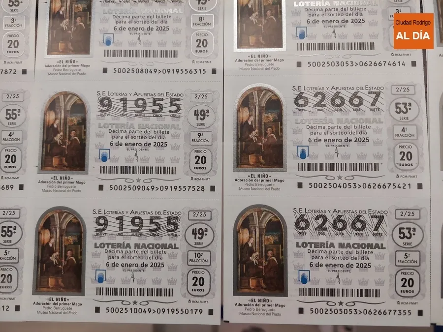 Foto 4 - Ya est&aacute;n a la venta en las administraciones mirobrigenses los d&eacute;cimos para el Sorteo del Ni&ntilde;o