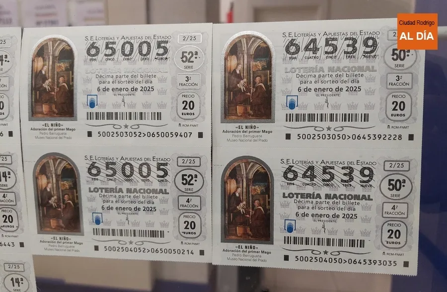 Foto 5 - Ya est&aacute;n a la venta en las administraciones mirobrigenses los d&eacute;cimos para el Sorteo del Ni&ntilde;o