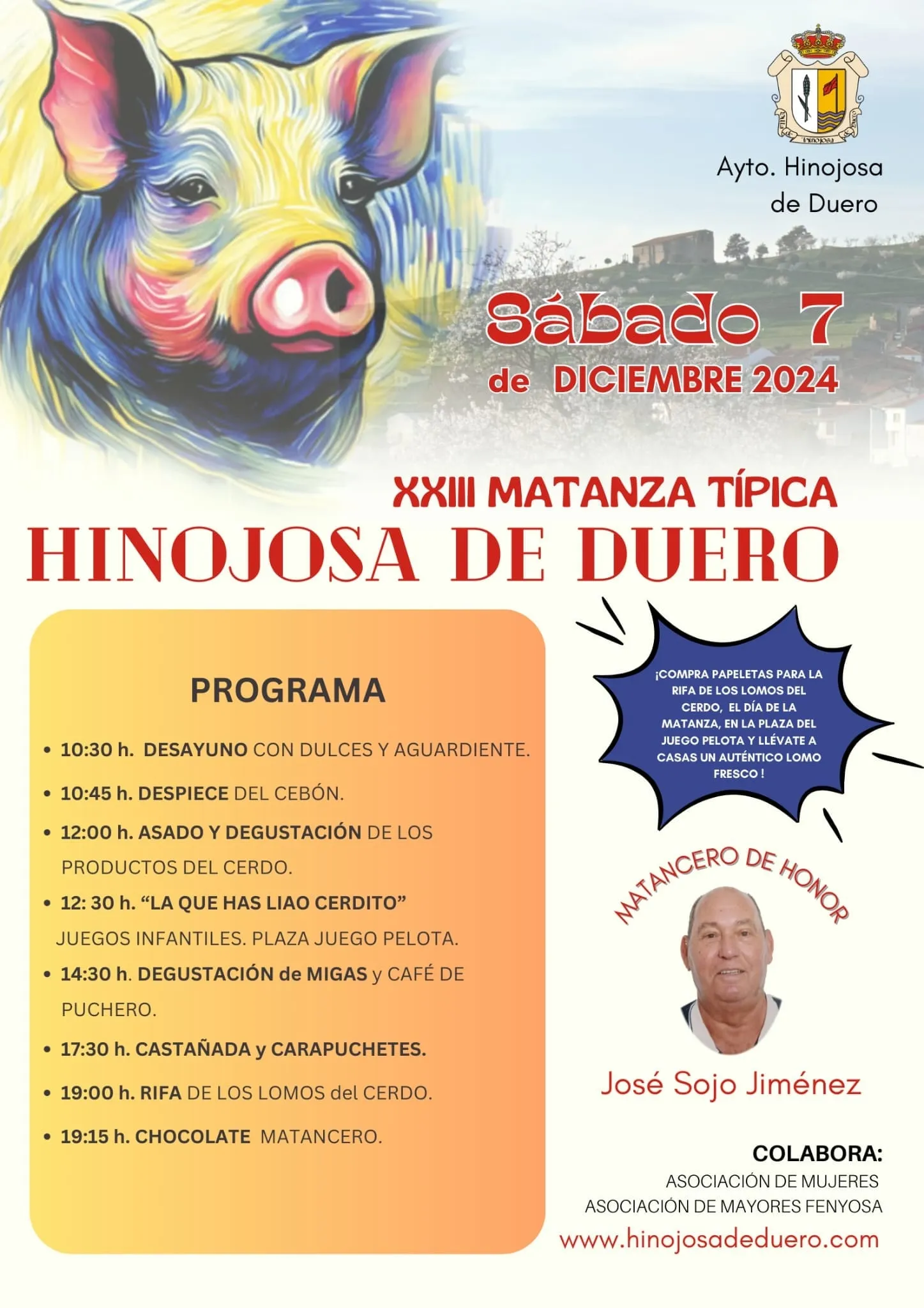 Cartel de la XXIII Matanza Típica de Hinojosa de Duero 