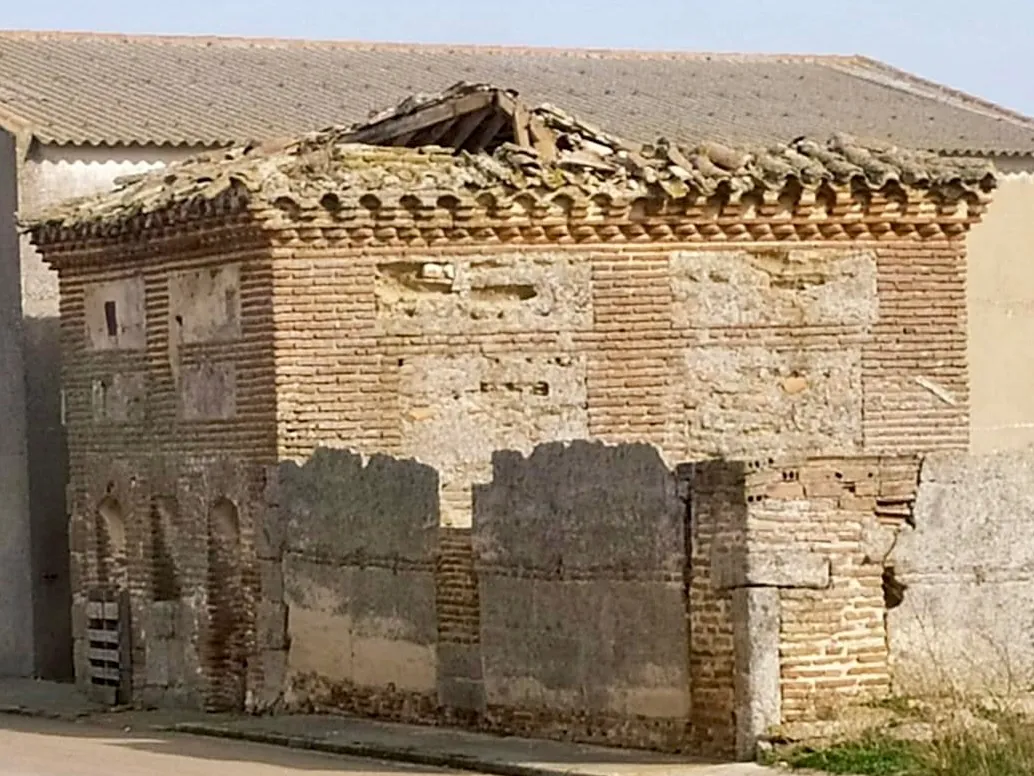 Derrumbe del artesonado en la ermita de Zorita