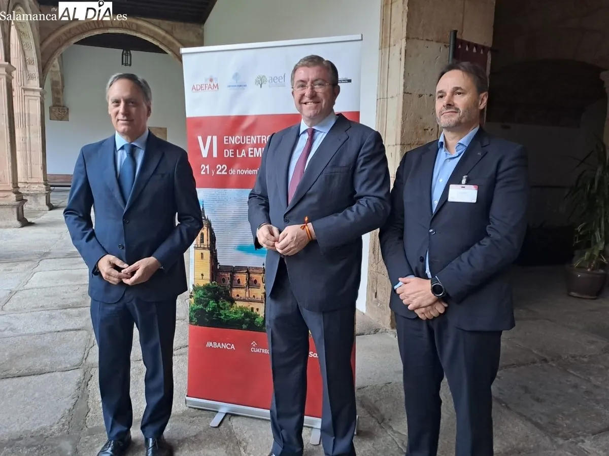 Inauguración del VI Encuentro Interregional de Empresa Familiar celebrado en Salamanca. Foto de Víctor Jiménez