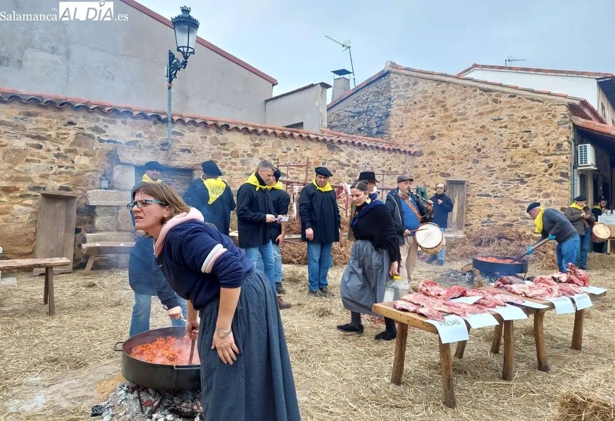 Una de las Fiestas de la Matanza Típica que organiza la Diputación de Salamanca